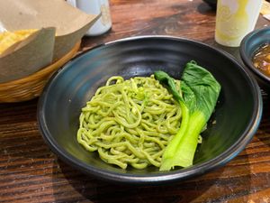 Spinach noodles at Life Cafe @ Padungan in Kuching