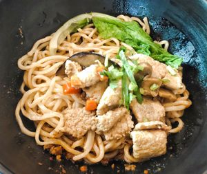 Vegan mala noodles, good at Life Cafe @ Padungan in Kuching