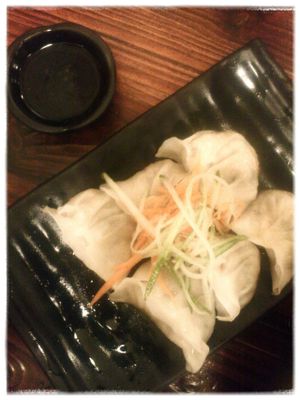 poached veg dumplings at Life Cafe @ Padungan in Kuching