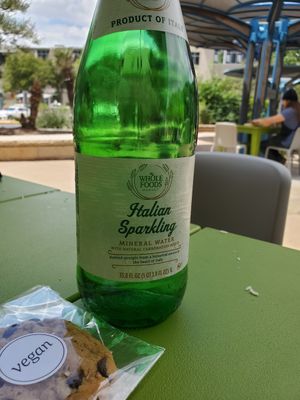 Vegan chocolate chip with sparkling water at Whole Foods Market - Lamar in Austin