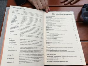 Menu 3 at Aha Cafe in Dresden