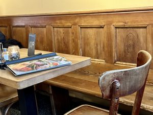 table  at Aha Cafe in Dresden