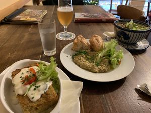 Vor- und Hauptspeise at Aha Cafe in Dresden