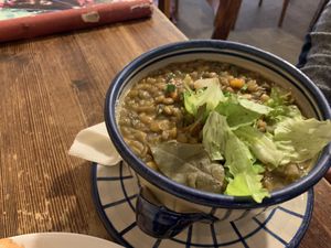 Linsen Eintopf at Aha Cafe in Dresden