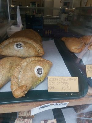 Second vesan pasty option at Food For Thought in Totnes