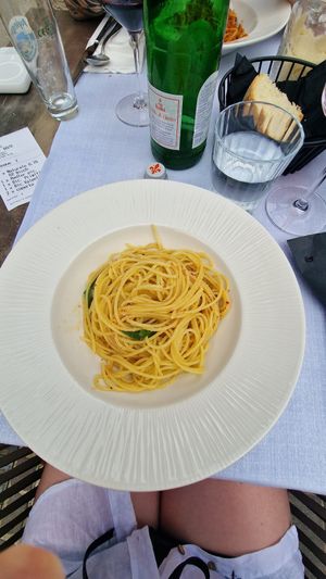 Spaghetti aglio e peperoncini at Bellavista Ristorante Pizzeria in Riva Del Garda