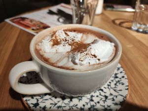 Hot Chocolate with whipped cream at Bibliotheek Oosterschelde in Goes