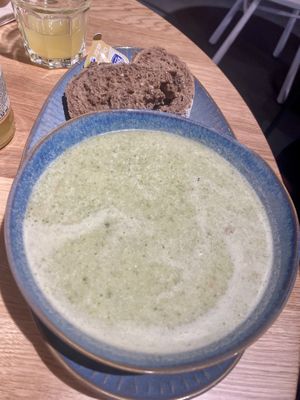Broccoli-coconut soup  at Bibliotheek Oosterschelde in Goes