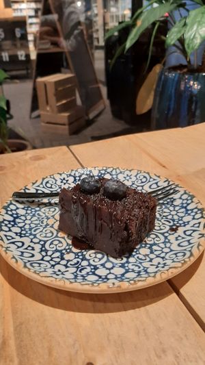 Zulke lekkere brownie ❤ at Bibliotheek Oosterschelde in Goes