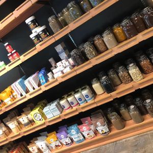 Interior at Spicebox Organics Market & Cafe in New Territories