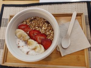 Chocolate Protein Smoothie Bowl. at Spicebox Organics Market & Cafe in New Territories