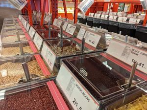 Some of their many bean varities at Bulk Barn in Cobourg