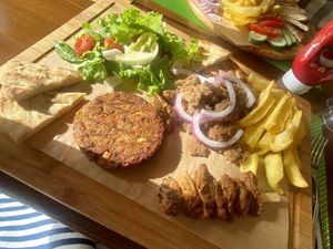 Vegan mixed plate  at Orexi in Rhodes