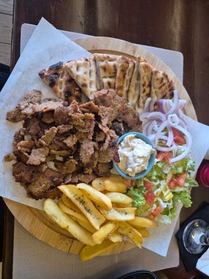 The Vegan Gyros at Orexi in Rhodes