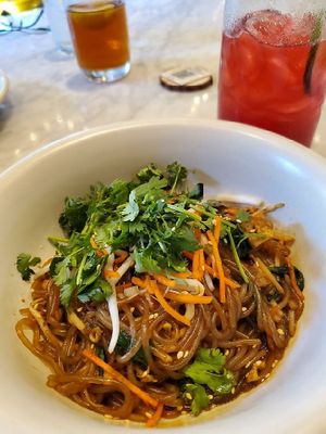 Korean noodle bowl at True Food Kitchen in Annapolis