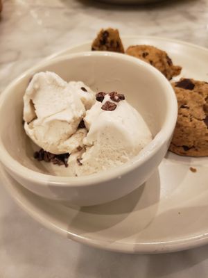 Chocolate chip cookies and ice cream at True Food Kitchen in Annapolis
