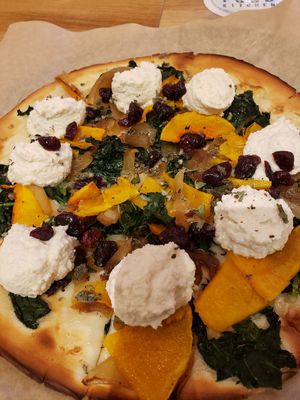 Butternut squash, kale, vegan ricotta....so tasty! at True Food Kitchen in Annapolis
