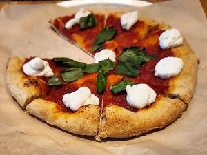 Roasted Butternut Squash Pizza sans Cranberries. Changed from the original. Overall good taste but the crust is still too crispy/tough. It's more like a flatbread. at True Food Kitchen in Annapolis