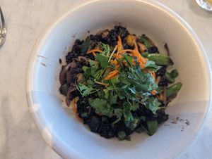 Black rice bowl, really delicious at True Food Kitchen in Annapolis
