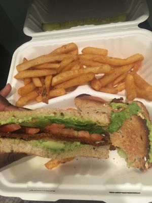 Vegan Avocado BLT at Donut Villa Diner in Cambridge