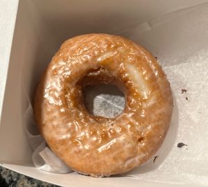 Glazed donutts  at Donut Villa Diner in Cambridge