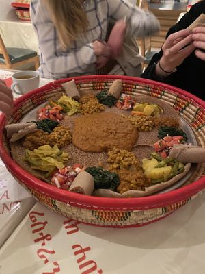 Menu végé (qui est aussi vegan)  at Dahlak in Yverdon-les-bains