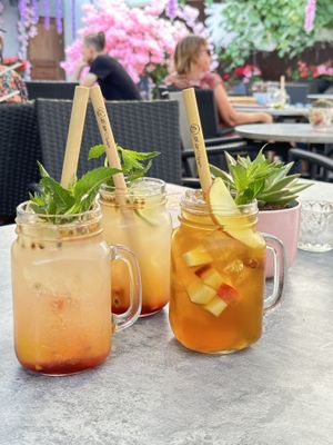 The homemade ice teas😄all really good  at Loi Xua in Speyer