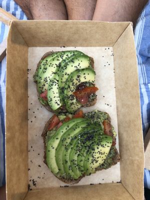 Avocado 🥑 toast  at Pateka in Camogli