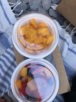 Mango and fruit salad  at Pateka in Camogli