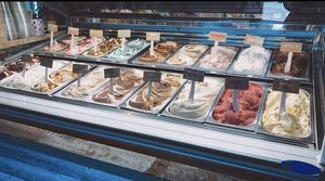 17 different flavors on rotation with vegan options  at Sugar Mama's Ice Cream Shack in Moffat Beach