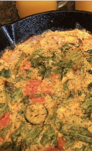 Alkaline frittata   at The Alkaline Electric Goddess in Indianapolis