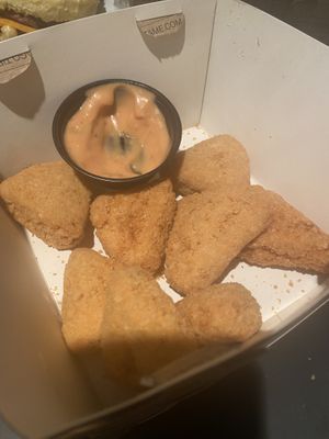 Vegan Chicken nuggets at VEGAN FOX in Buenos Aires