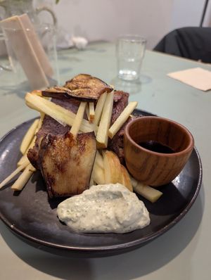 French toast wid aubergine 8/10 at Veggies - 베지스 in Seoul