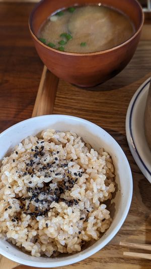 玄米ご飯 at Fumikaden in Matsuyama