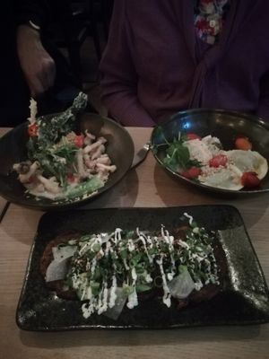 De drie veganistische "small dishes" at Thibeau in Nijmegen