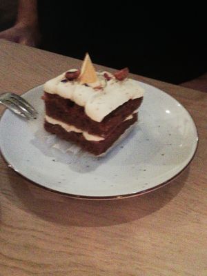 Wortel Sinasappel taart van https://trashuretaarten.nl
 at Thibeau in Nijmegen