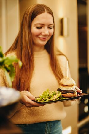 Portobello burger  at Thibeau in Nijmegen