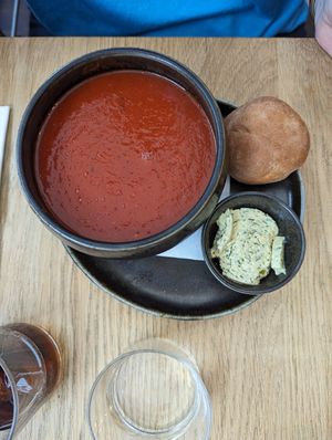 Tomato soup (vegetarian) at Thibeau in Nijmegen