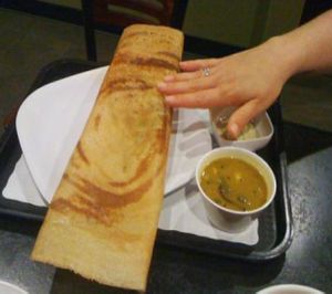 Dosa at Streets of India Cafe in Encino