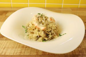 Vegan Cream Risotto at Loving Hut - Yeoksam Branch 러빙헛 서울 역삼점 in Seoul