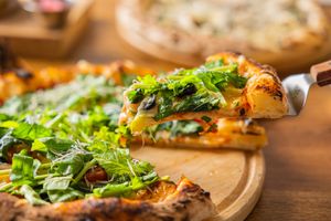 Vegan Rucola Pizza at Loving Hut - Yeoksam Branch 러빙헛 서울 역삼점 in Seoul