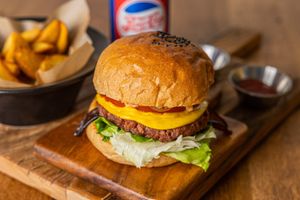 Classic Vegan Burger at Loving Hut - Yeoksam Branch 러빙헛 서울 역삼점 in Seoul