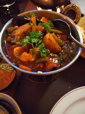 Vegetable Vinha de Alhos at Restaurant Breitengrad in Hamburg