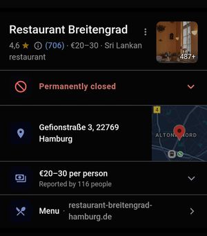  at Restaurant Breitengrad in Hamburg
