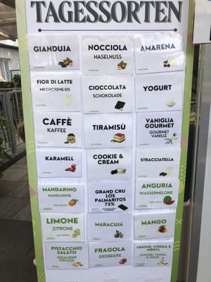 Flavors August 2022 (green ones are vegan)  at The Braze in Frankfurt