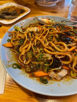 Cold noodle dish at Xi'an Foods in The Hague