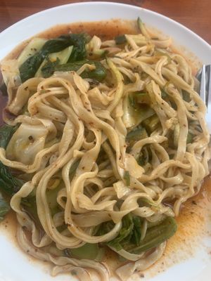 Cold noodles with cucumber   at Xi'an Foods in The Hague