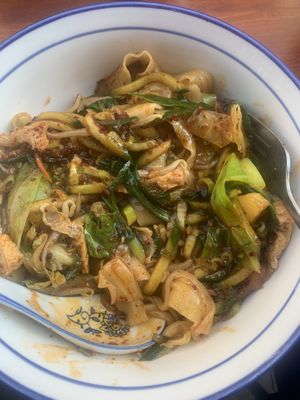 Hot noodles with Tofu   at Xi'an Foods in The Hague