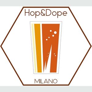 logo at Hop & Dope in Milan