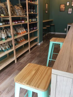 inside the shop at Hop & Dope in Milan